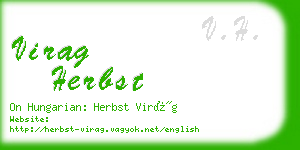 virag herbst business card